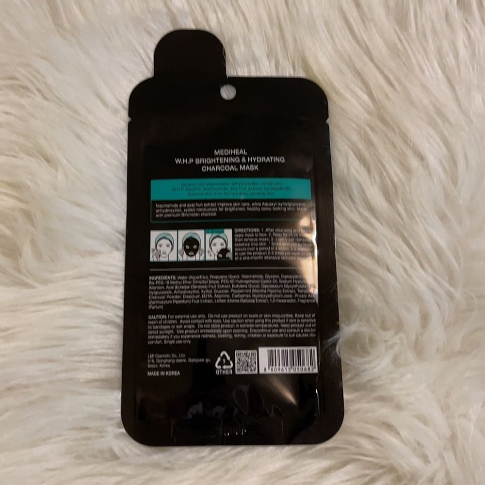Mediheal WHP Brightening Hydrating Charcoal Mask 2 Single Use Masks New - Picture 5 of 7